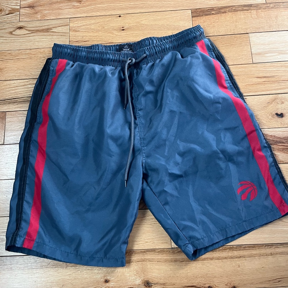 NBA Gray and White Mesh Shorts